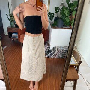 Super Soft Vintage Ralph Lauren Skirt with Gold Buttons